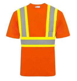 Ground Force High Vis T-Shirt, 4" Stripe