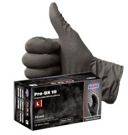 Asgard Pro-DX 10 mil Nitrile Glove w/Diamond Grip, (100)