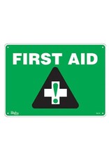 First Aid Sign, Plastic, 10" x 14"