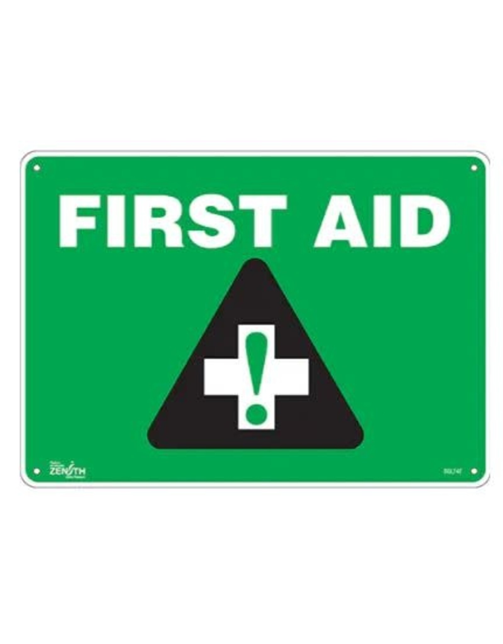 First Aid Sign, Plastic, 10" x 14"