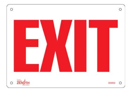 おしゃれ看板 アメリカンサイン EXIT レッド LED 赤点灯 FROM
