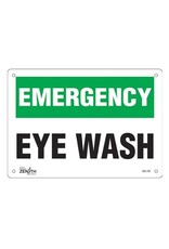 Eye wash Station Sign, Plastic, 7" x 10"