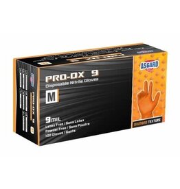 Asgard Pro-DX 9 Nitrile Gloves, Orange