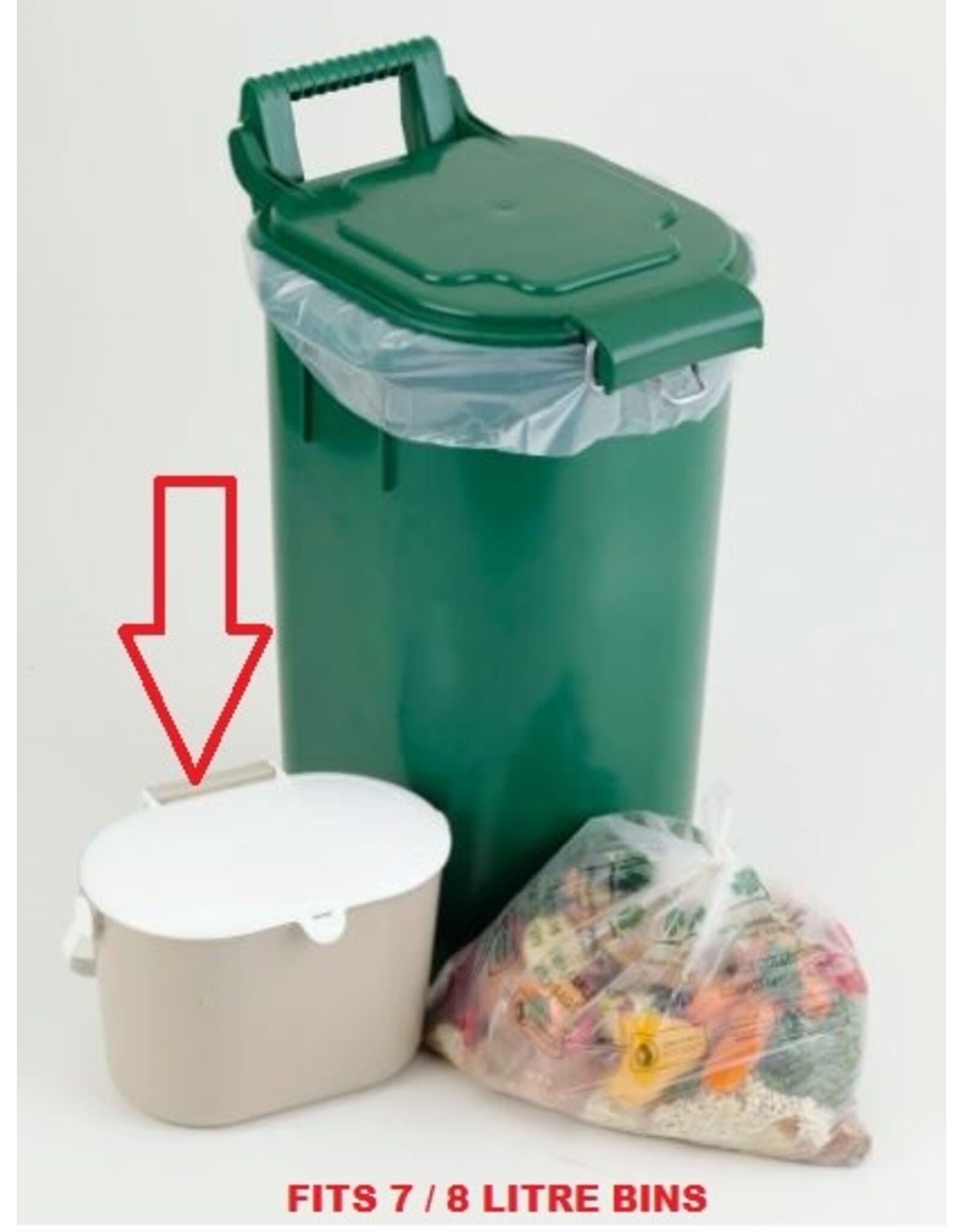 Al-Pack Mini Compostable Food Waste Bags, 17x16, 20/Pack