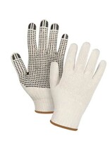 String Knit Liner Glove w/Dotted Palms, 12/Pk
