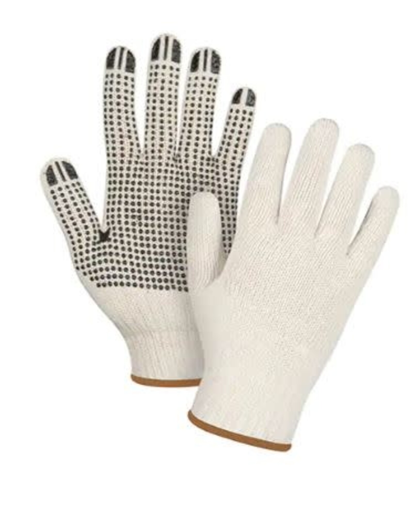 String Knit Liner Glove w/Dotted Palms, 12/Pk