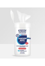 Zytec Sanitizer Wipes, 80%, 100/Tub