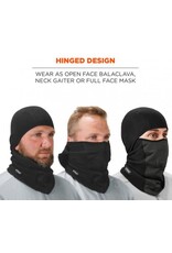 Ergodyne N-Ferno Wind-Proof Hinged Balaclava, Blk