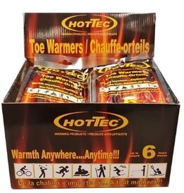 Hottec 6 Hour Toe Warmers, (Pair)