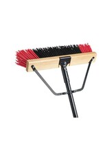 M2 Pro Ryno Push Broom, Stiff, 24" w/Brace