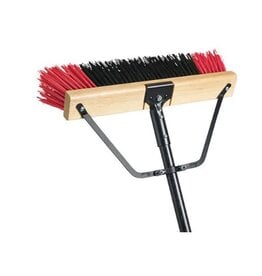 M2 Pro Ryno Push Broom, Stiff, 24" w/Brace