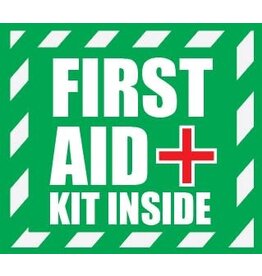 First Aid Kit Inside Sticker - 3x3