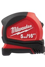 Milwaukee Compact Measuring Tape, 16' (Imp/Mtr)