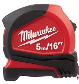Milwaukee Compact Measuring Tape, 16' (Imp/Mtr)