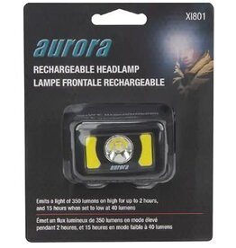 Aurora LED Headlamp w/Hard Hat Clips
