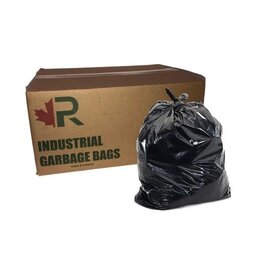 Roberts 30x38 Garbage Bags, Black/Strong, 200/C