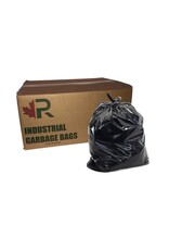 Roberts 35x50 Garbage Bags, Black/3 MIL Contractor, 75/C