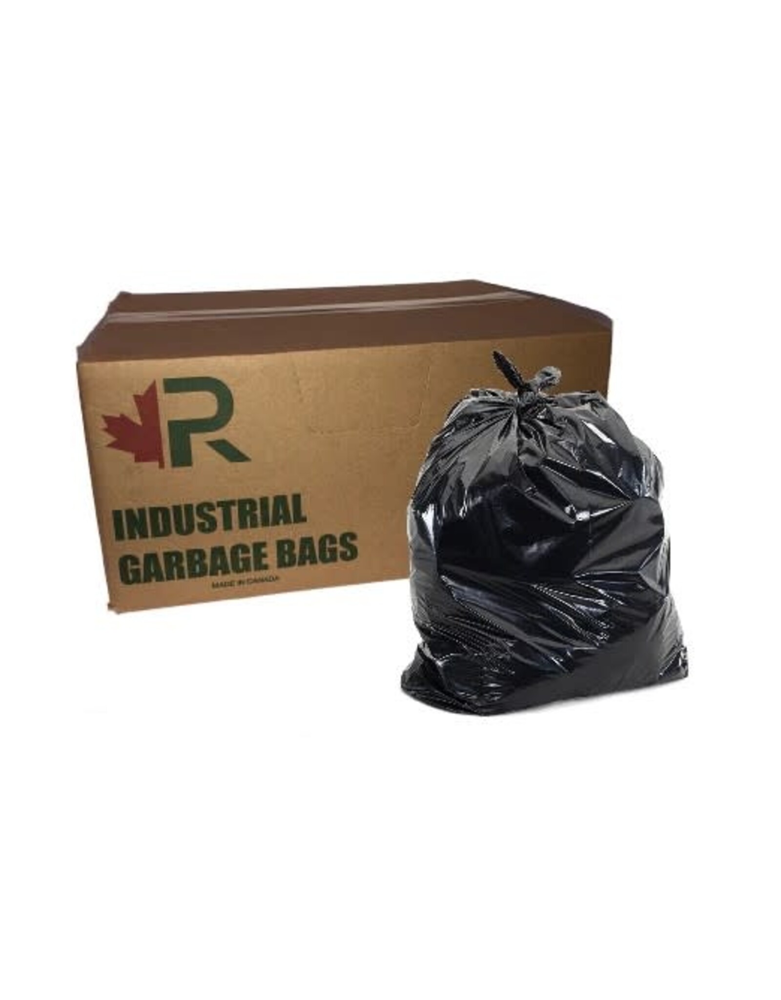 Roberts 35x50 Garbage Bags, Black/3 MIL Contractor, 75/C
