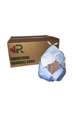 Roberts 35x50 Garbage Bags, Clear/Strong, 125/C