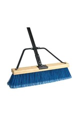 M2 Pro Ryno Push Broom, Fine/Blue, 24" w/Brace