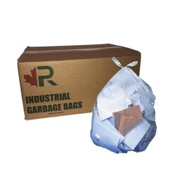Roberts 35x50 Garbage Bags, Clear/X-Strong, 100/C