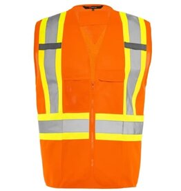 Ground Force Traffic Vest w/Zipper
