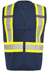 Ground Force Traffic Vest w/Zipper