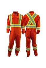 Atlas 1074 Guardian FR/AR w/4" Stripe, Orange, CSA Class 3 Coveralls