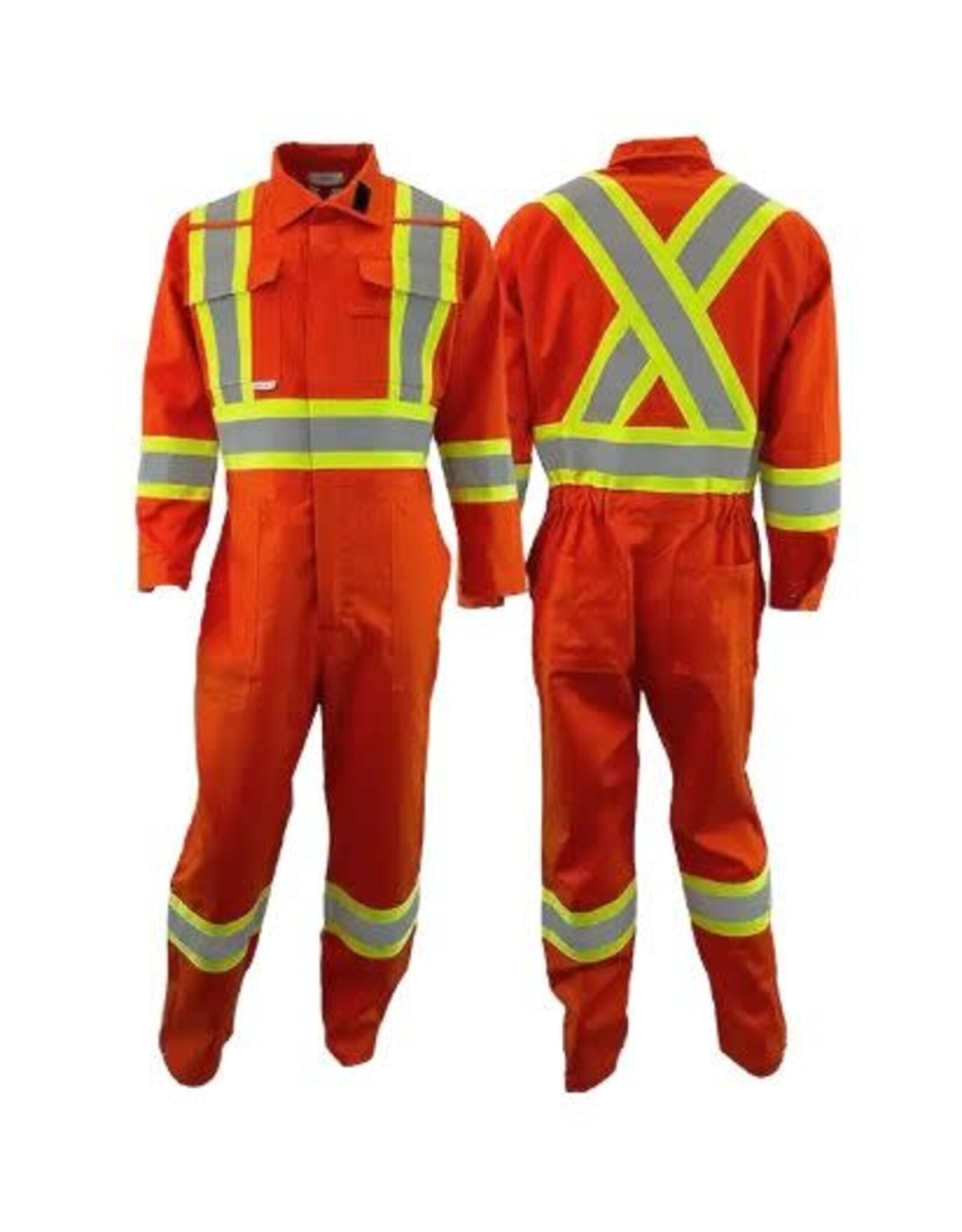 Atlas 1074 Guardian FR/AR w/4" Stripe, Orange, CSA Class 3 Coveralls