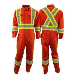 Atlas 1074 Guardian FR/AR w/4", Orange, Class 3 Coveralls