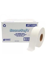 Snowsoft 2 Ply JRT Virgin Toilet Tissue, 1000' x 12/C