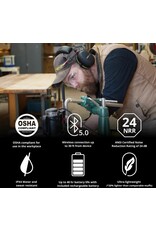 ISOTunes Air Defender Bluetooth Earmuffs, 24 NRR