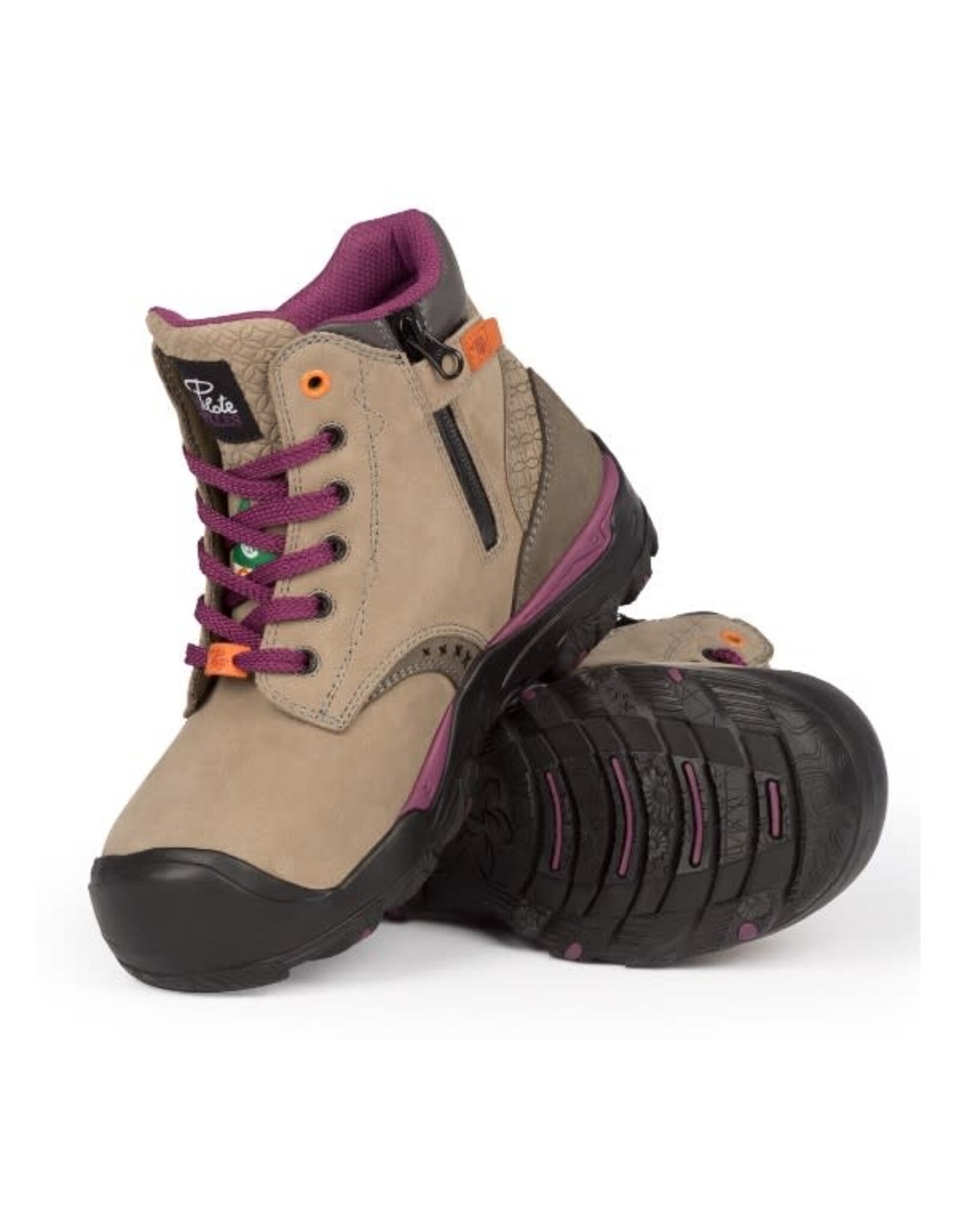 P&F 646 Womans 6" Boot w/Zipper, Grey