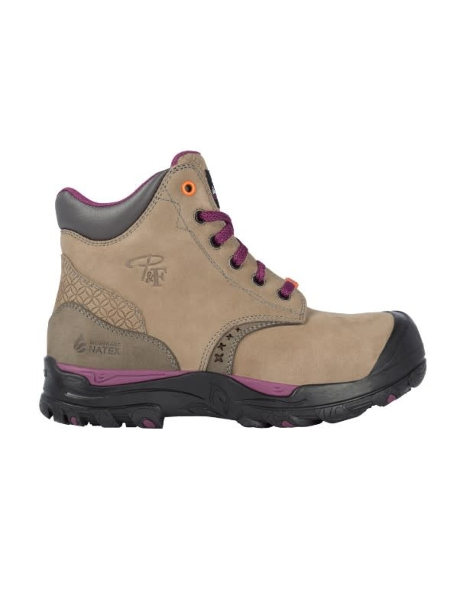 P&F 646 Womans 6" Boot w/Zipper, Grey