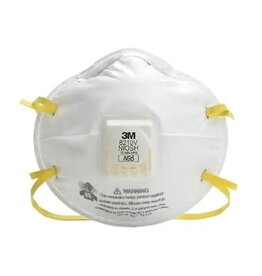 3M N95 8210V Particulate Respirators w/Valve - 10/bx