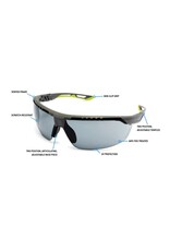 Pyramex TRUFlex Safety Glasses w/H2X Anti-Fog, Tinted