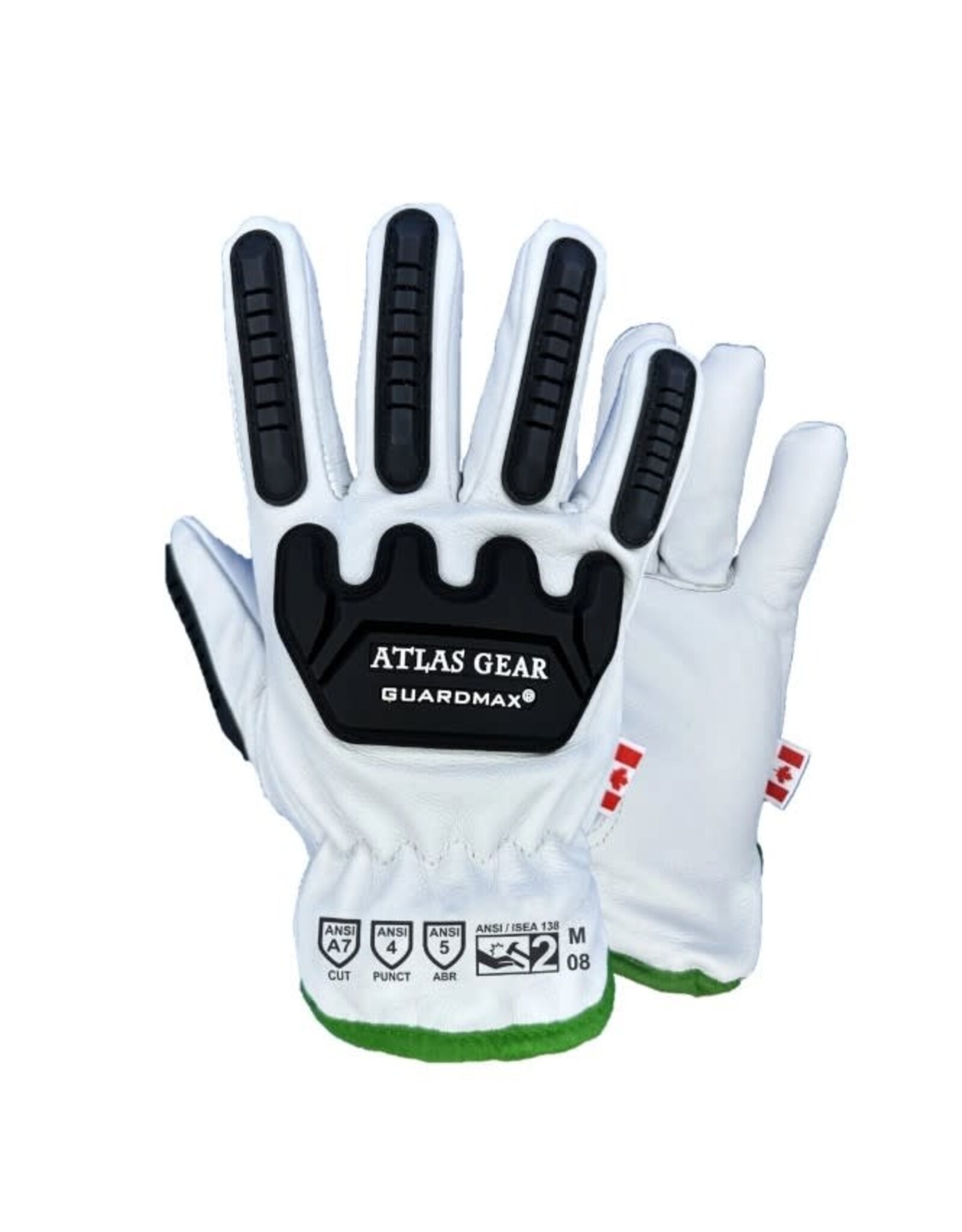 Atlas 801 Insulated GuardMax 801 Leather Glove, A7 w/TPR