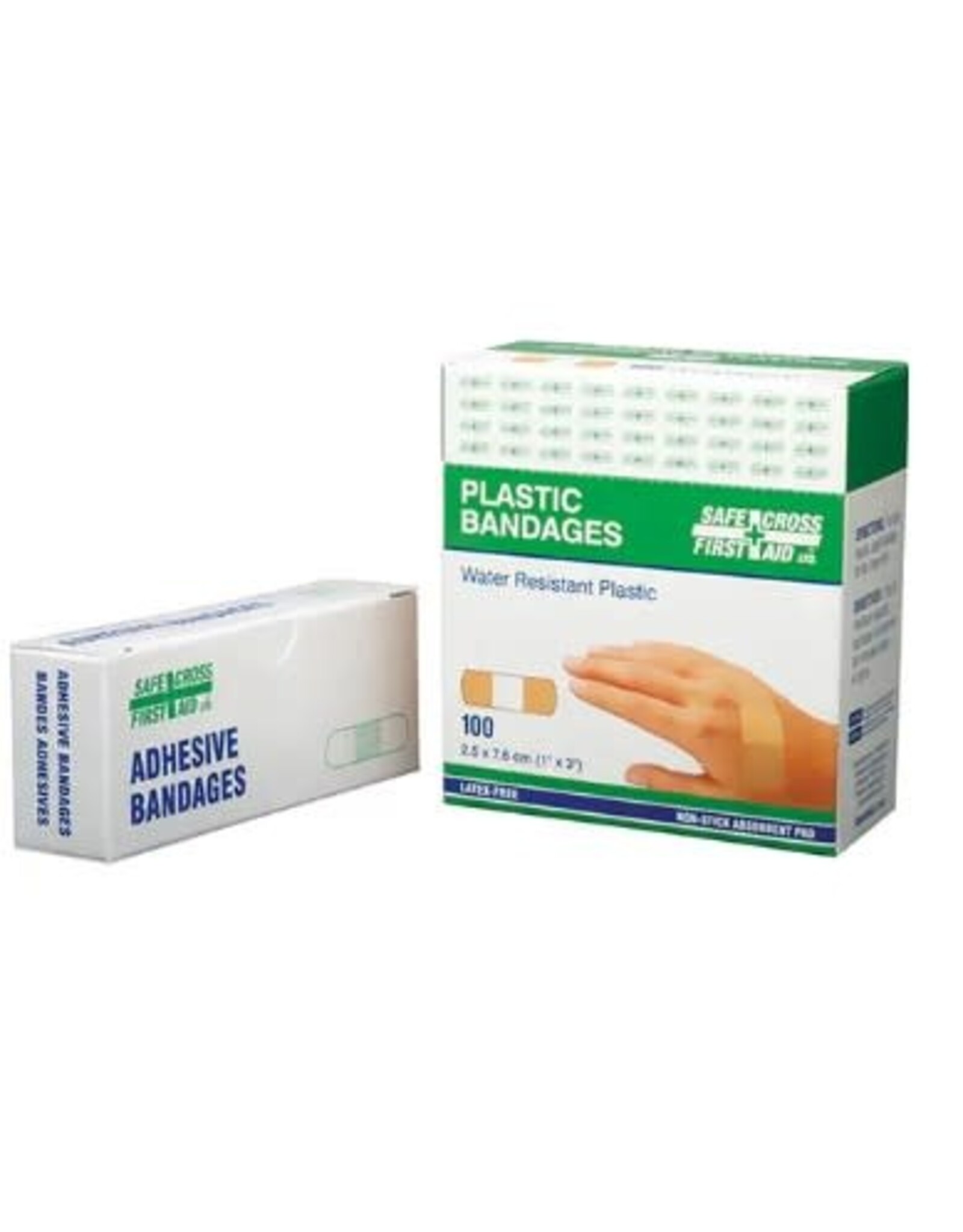 Safecross 3" x 3/4" Plastic Badages, 100/Pk
