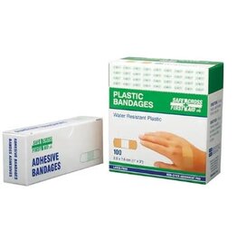 Safecross 3" x 3/4" Plastic Badages, 100/Pk