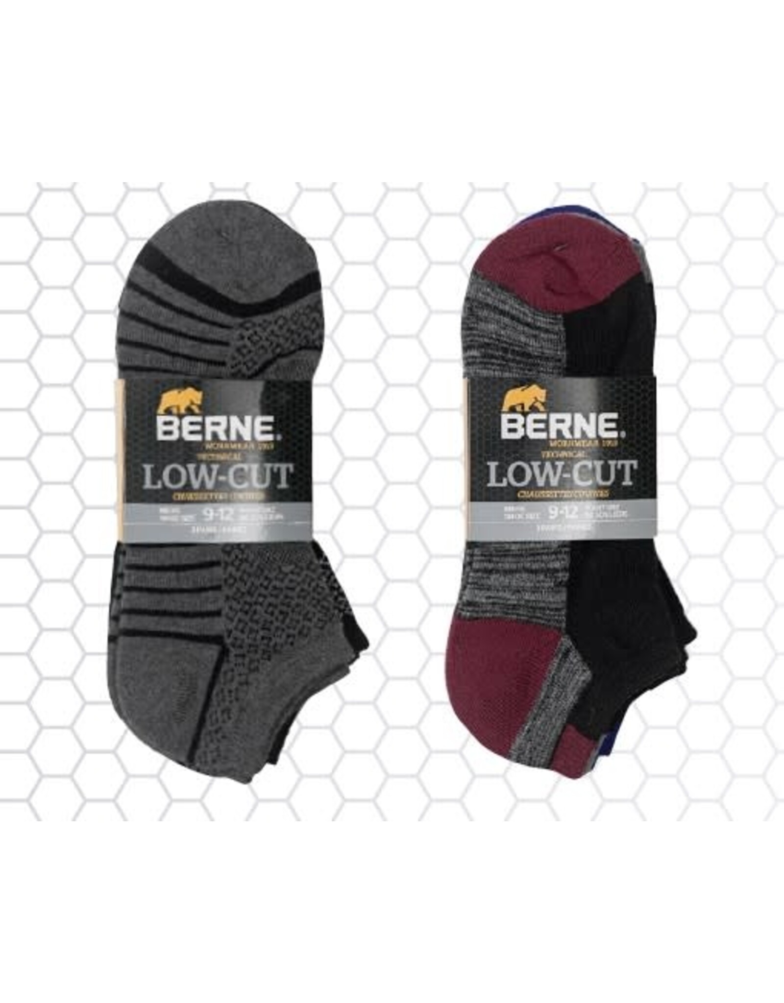 Berne Low Cut Performance Socks, 3 Pairs