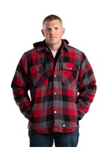 Berne Quilt-Lined Hooded Shirt Jacket