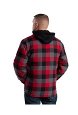 Berne Quilt-Lined Hooded Shirt Jacket