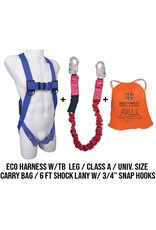 Dentec Eco Harness / 6' Lanyard Starter Kit, Universal