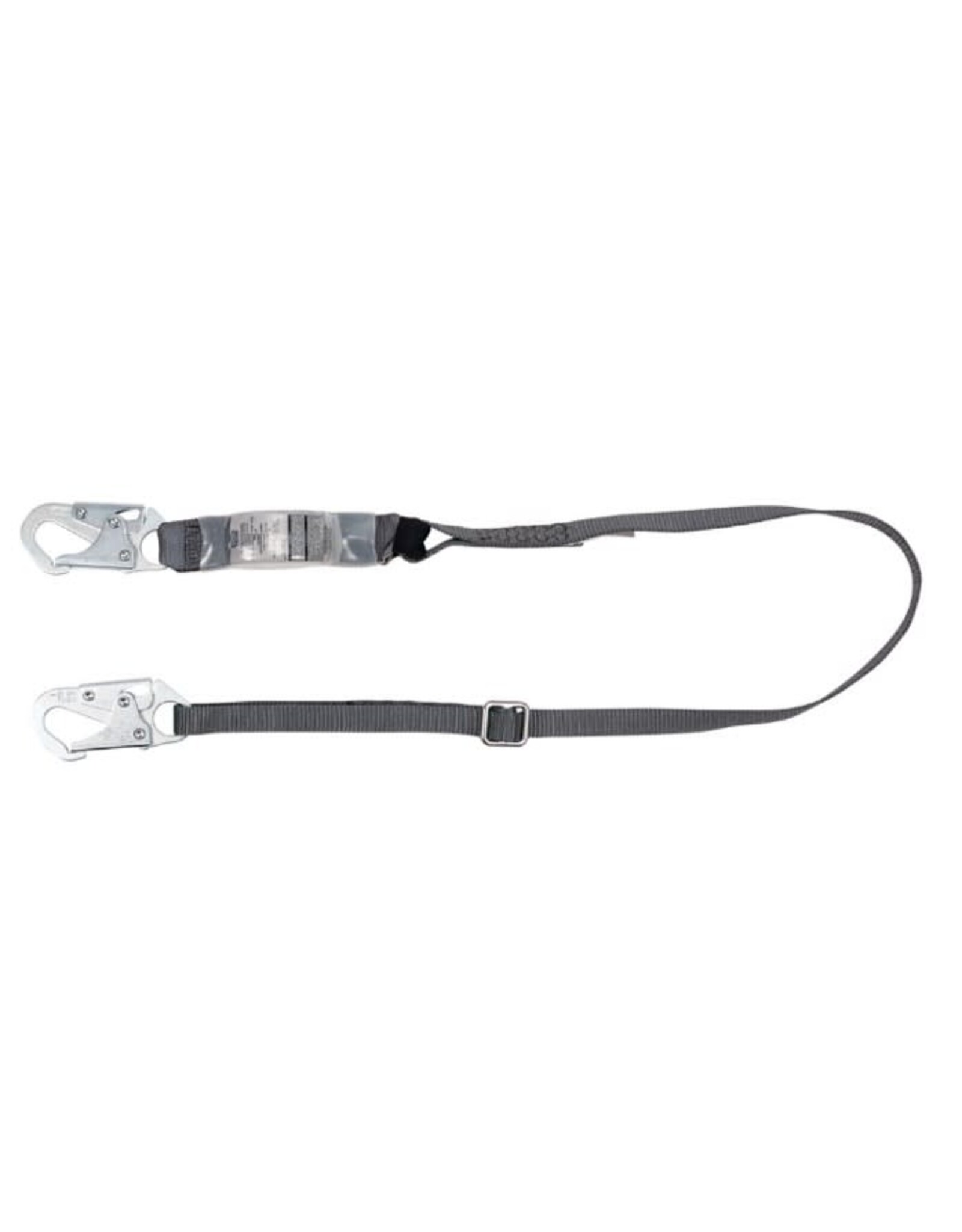 MSA V-Series Adj. Lanyard w/Shock, 4'-6', Snap Hook, 150-310 lb
