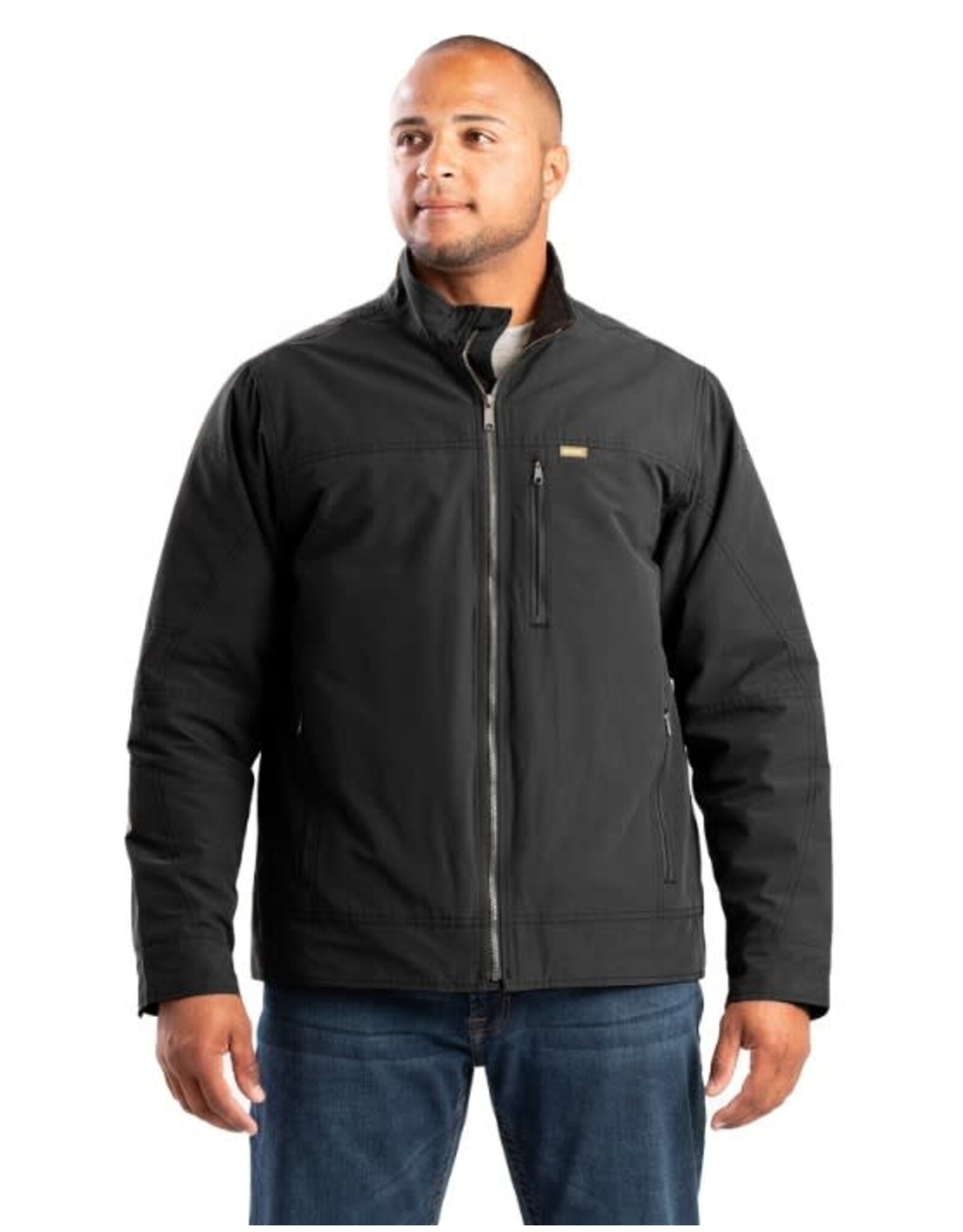 Berne Quilt-lined Micro-duck Jacket, Black