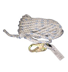 Dentec 5/8" PolyPlus Lifeline w/Snap Hook - 50'