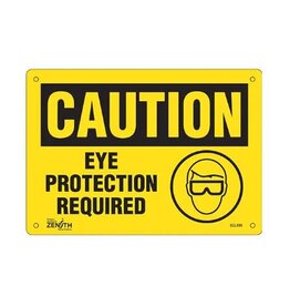 Eye Protection Required, 7 x 10, Plastic