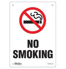 No Smoking Sign, 10 x 7 Plastic