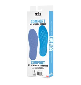 M&B Comfort Gel Athletic Insoles, 7-13