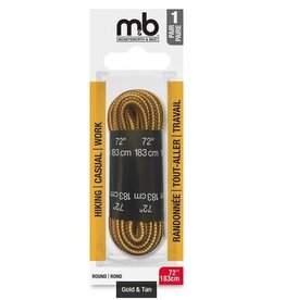M&B Work Boot/Shoe Laces - Gold/Tan